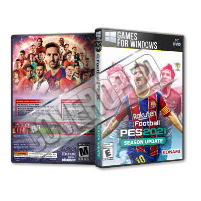 EFOOTBALL PES 2021Pc Game Cover Tasarımı